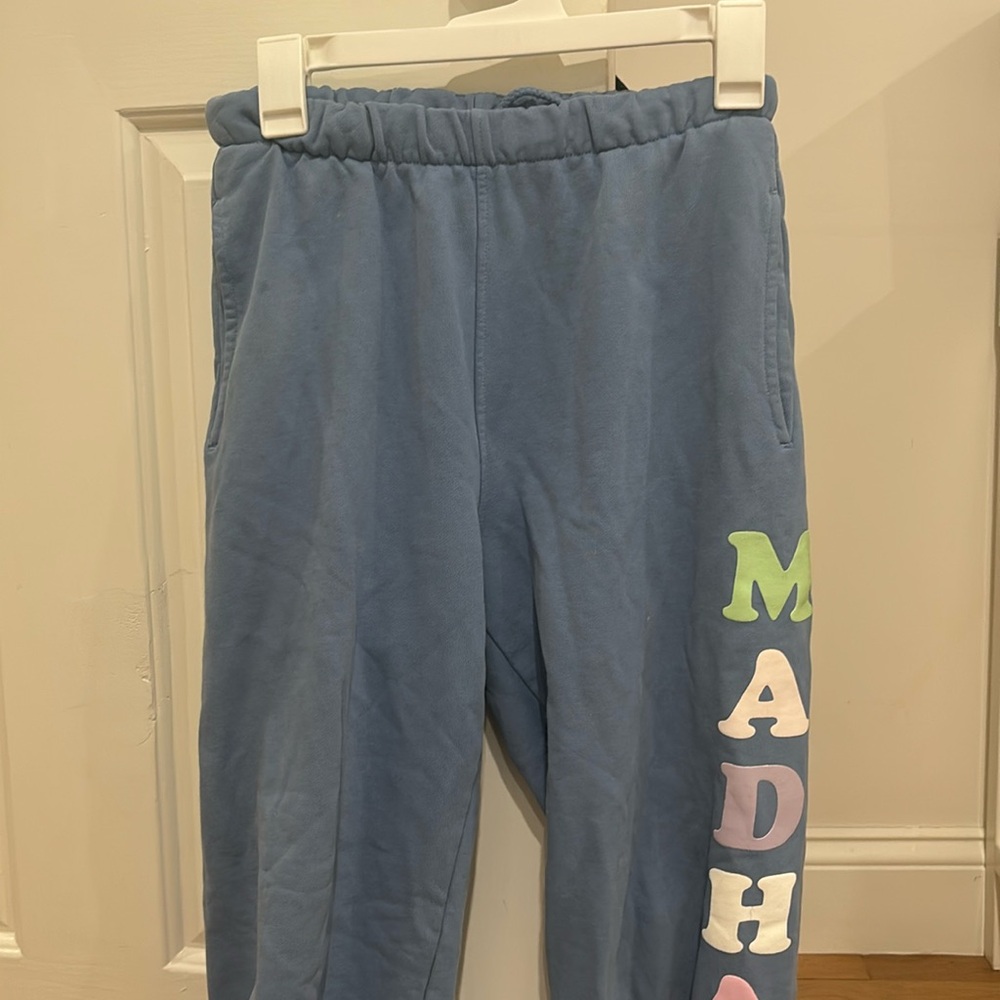 madhappy blue sweatpants size small, perfect condition